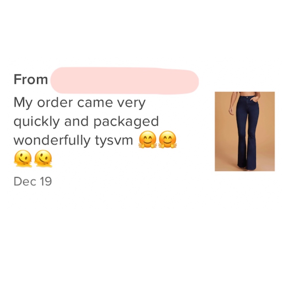 High Waist Flared Dark Wash Blue Denim Jeans Bell Bottom - Picture 6 of 11